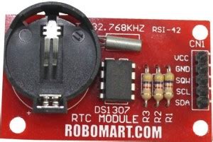 Robomart DS1307 RTC Module For Arduino Educational Electronic Hobby Kit ...