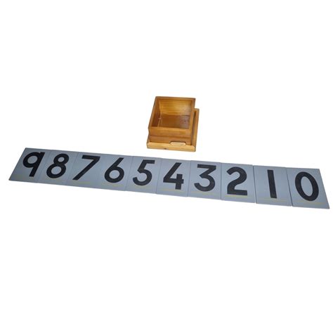 MONTESSORI SANDPAPER NUMBERS with Wooden Storage Case – TOYWOOD