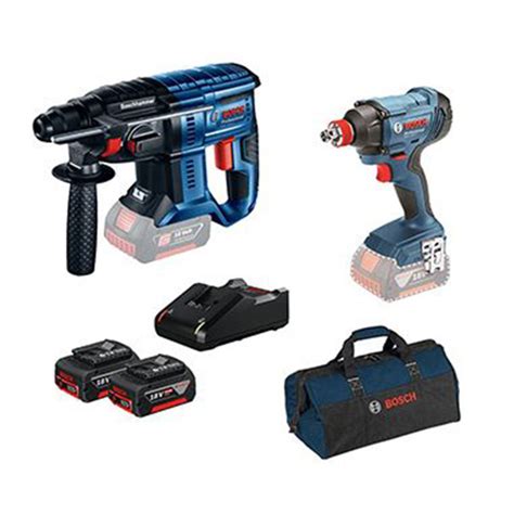 Set akumulatorskih alata - čekić + vibracioni odvrtač GDX 180-LI Bosch ...