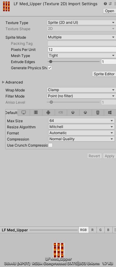 Image result for Clamp Sprite Size Unity