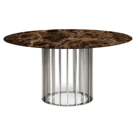 Oval Marble Dining Table at 1stDibs