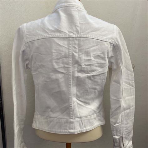 Womens White denim jacket