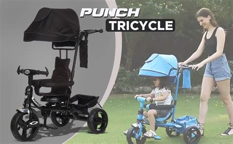 Dash Punch 4 in 1 360 Degree Rotational Seat Baby Tricycle for Kids ...