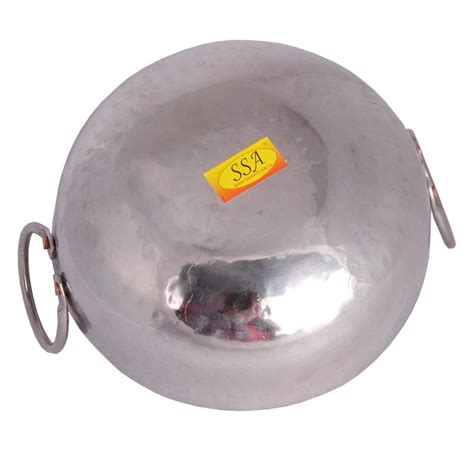 Multi Utility - Heavy Gauge - Stainless Steel Kadhai with Riveted Hand ...