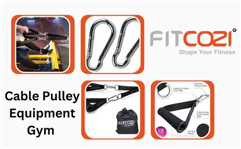 Fitcozi Cable Attachments for Gym - Gym Equipment Accessories - Cable ...