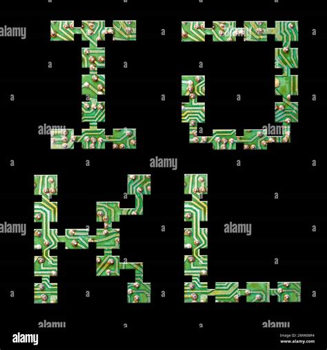 Circuit font type l -Fotos und -Bildmaterial in hoher Auflösung – Alamy