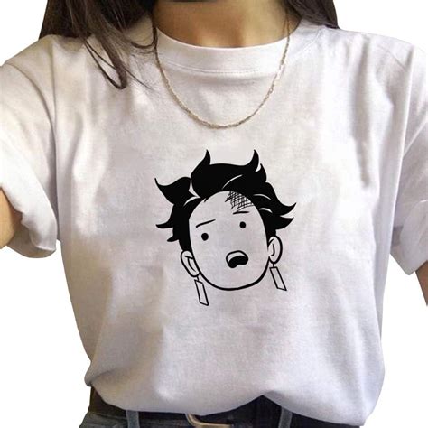 CYPUNK Demon Slayer Anime Print Women's Summer T-Shirt India | Ubuy