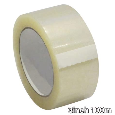 3 Inch 100 Meter Transperent Tape - Packbox