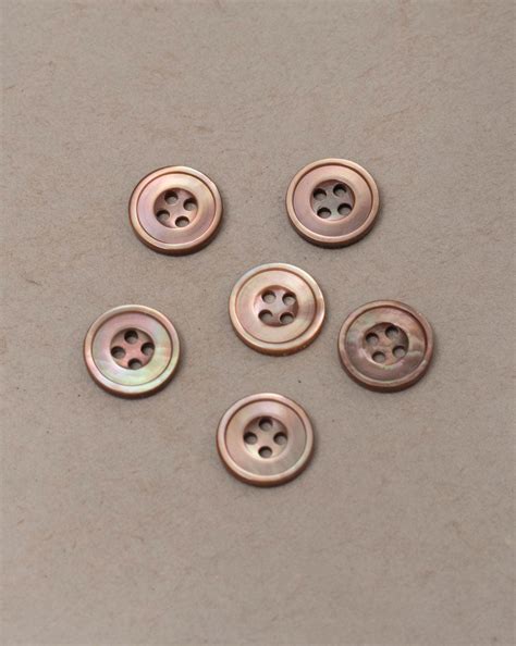 Natural Shell Handmade Buttons ( Set Of 5 )