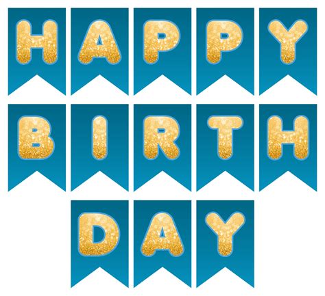 Happy Birthday Banner Printable Printable World Holiday