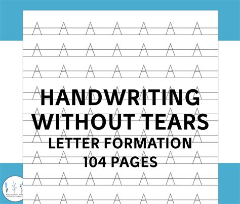 Handwriting Without Tears Letter Formation A-Z Printable Tracing ...
