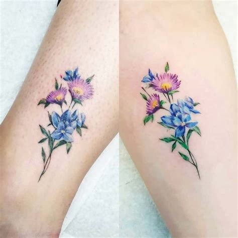 Beautiful Aster Flower Tattoo Ideas and Their Meaning | Aster flower ...