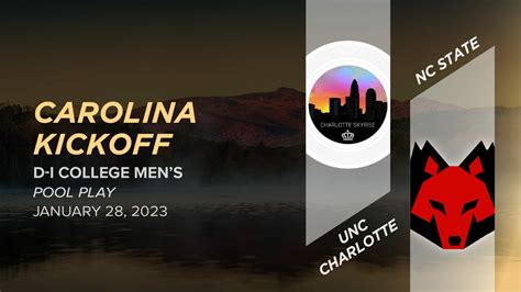 UNC Charlotte vs. NC State (Men's Pool Play) - 2023 Carolina Kickoff ...
