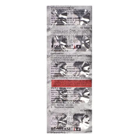 Romilast L 4 - Strip of 10 Tablets : Amazon.in: Health & Personal Care