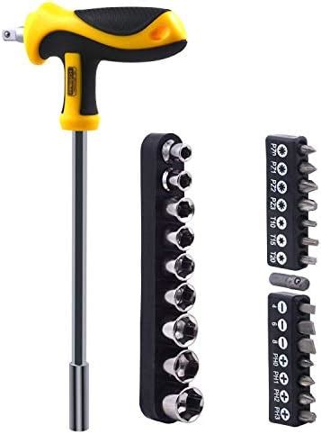 KP2 25 In 1 Multi Bits Hex Socket Wrench Screwdriver Set Deep Nuts ...