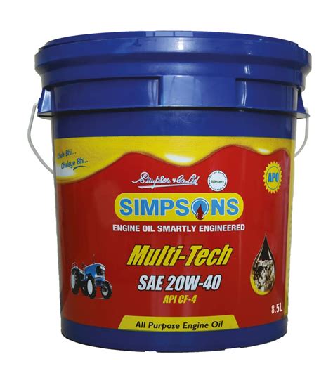 SIMPSONS Multi-TECH Engine Oil API CF-4 SAE 20W40-8.5L : Amazon.in: Car ...