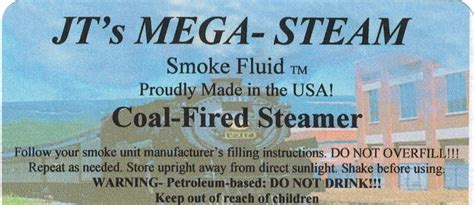 JT\'s Mega-Steam Buy JT's Mega-Steam Coal Fired Smoke Fluid at Ubuy India