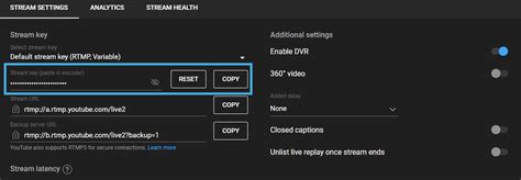 Image result for Stream Key YT