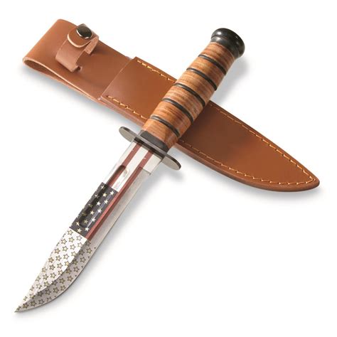 SZCO 12" U.S. Flag WWII Combat Fighting Knife - 724298, Tactical Knives ...