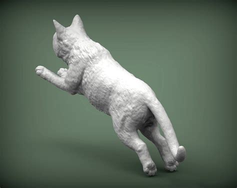 Jumping Cat 3D Print Model by Alexander3dart