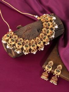 Kairangi Metal Gold-plated Gold Jewellery Set Price in India - Buy ...