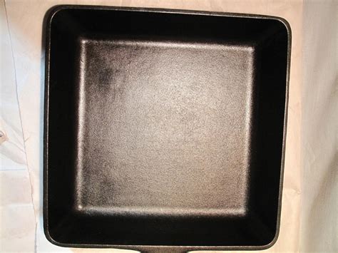 Vintage Lodge Cast Iron SQUARE SKILLET RESTORED # 8 SQSK Made in USA ...
