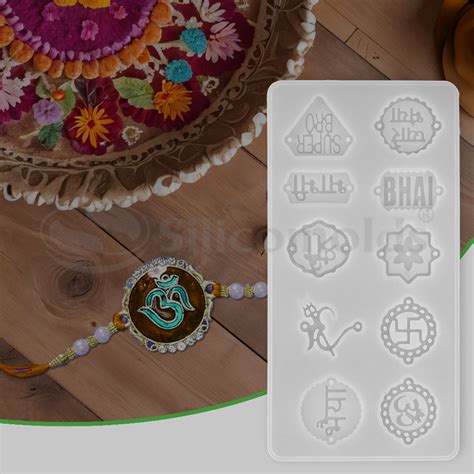 SILICOMOLDS-SUPER BRO RAKHI RESIN MOLD- URP255RM