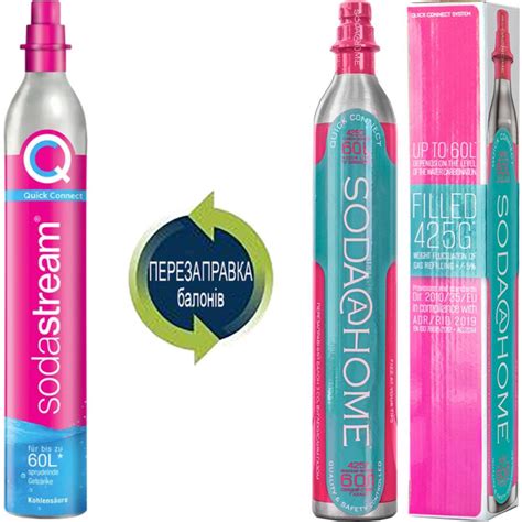 Заправка-обмін 3 балонів CO2 (425г) SODASTREAM Quick Connect для ...