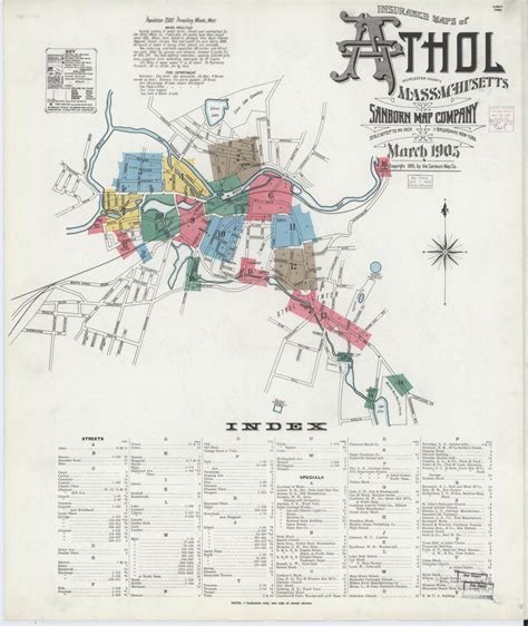 Image 1 of Sanborn Fire Insurance Map from Athol, Worcester County ...