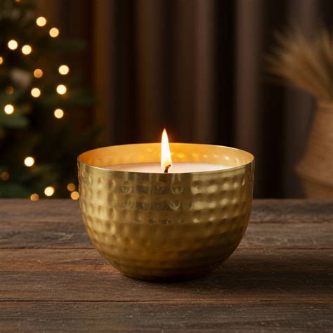 Iron Wax Jar Candle, Gold – haus & kinder
