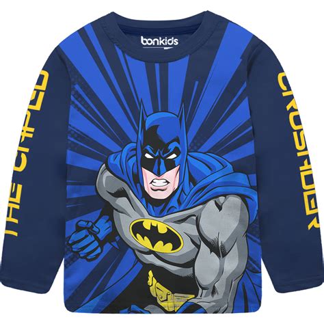 Batman Navy Full Sleeve Boys T-SHIRT – BONKIDS