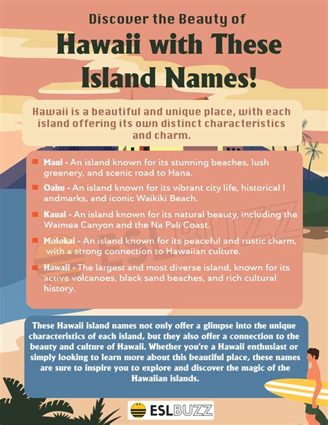 Hawaii Island Names with their Meanings - ESLBUZZ
