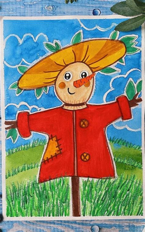 Scarecrow Coloring Tutorial 的图像结果