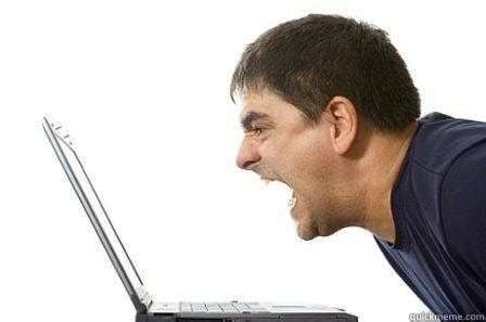 Image result for Angry Man at Computer Meme