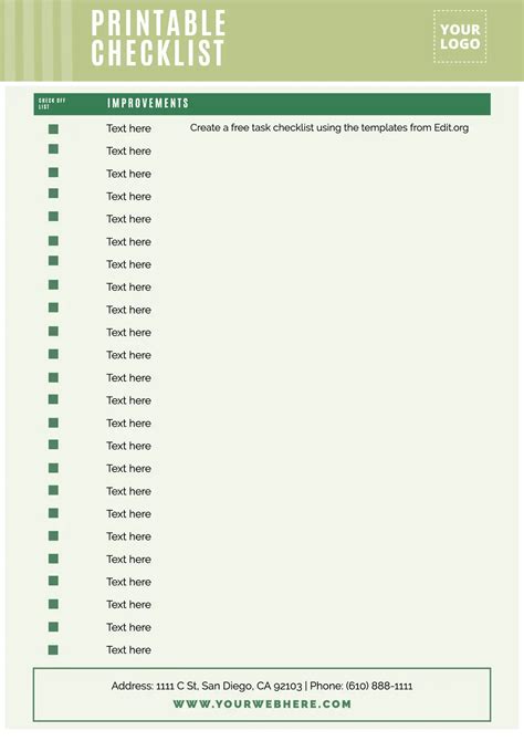 Editable Checklist 的图像结果