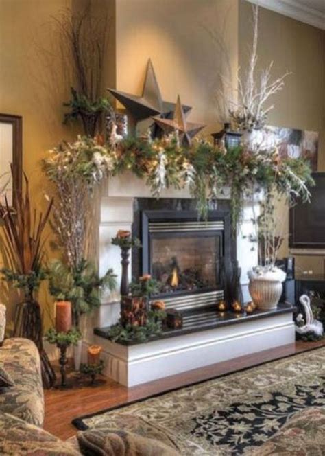 30+ Winter Fireplace Mantel Decor