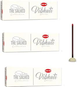 Hem Sacred Vibhuti Dhoop 75 g (11 Sticks in Each Pack) Dhoop Price in ...