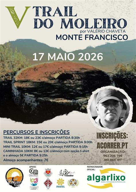 V Trail do Moleiro 2026, Campesino RFC, Vila Real De Santo António, 17 ...