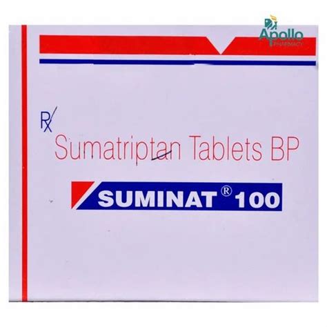 Image result for Sumatriptan 100Mg Tablets