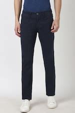 Buy Men Navy Solid Super Slim Fit Trousers Online - 39680499 | Peter ...