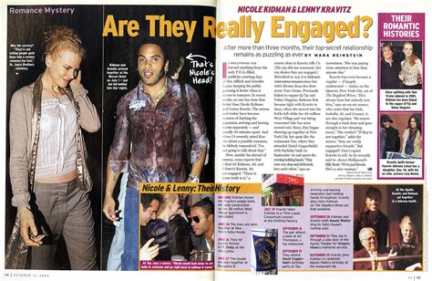 Us Weekly Called Nicole Kidman, Lenny Kravitz Engagement in 2003
