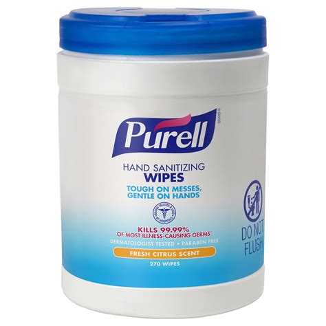PURELL, Canister, 270 Wipes per Container, Hand Sanitizer Wipes ...