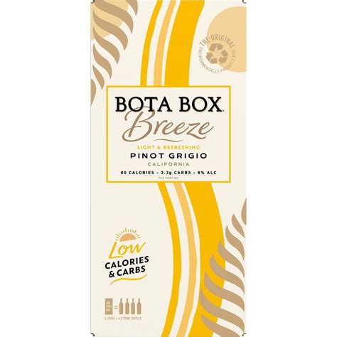 Bota Box Breeze Pinot Grigio California Box White Wine - Shop Wine at H-E-B