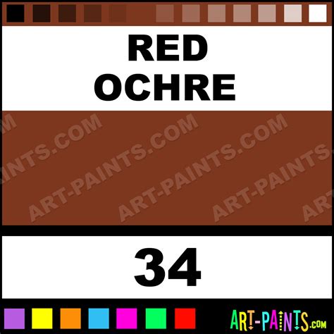 Red Ochre Studio Acrylic Paints - 34 - Red Ochre Paint, Red Ochre Color ...