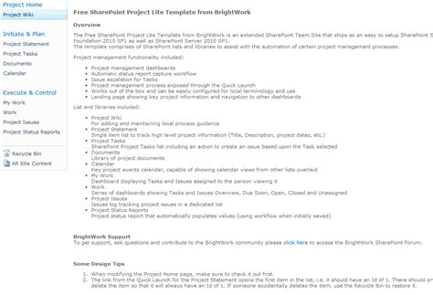 SharePoint Project Management Examples 的图像结果
