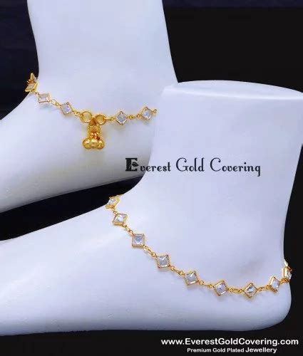 Buy Gold Plated Anklets Online | Impon Kolusu Designs for Women