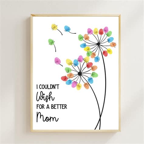 Mother s day handprint art craft mommy handprint fingerprint craft mother s day keepsake craft ...