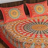 EarlyMart Cotton Comfort 144 TC Rajasthani Jaipuri Traditional Printed ...