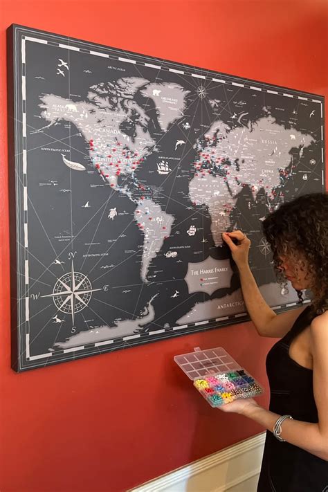 Large Push Pin World Map 的图像结果