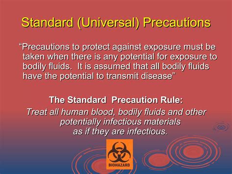 Universal Standard Precautions Definition